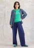 Velourbyxa "Cornus" i ekologisk bomull/återvunnen polyester (viol L)