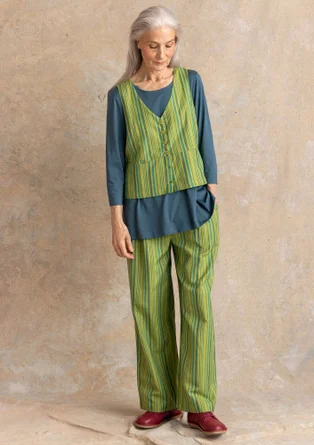 Trikåtop ”Ophelia” i ekologisk bomull/modal - indigogrön