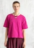 T-shirt i ekologisk bomull (cerise XXL)