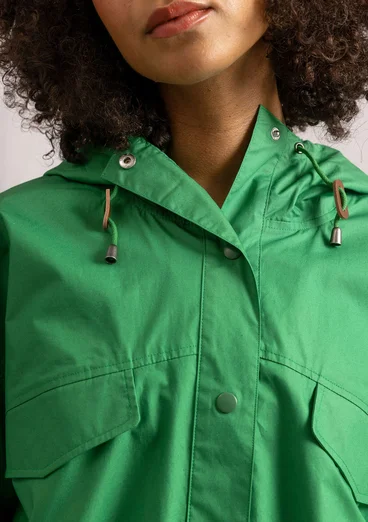 Vävd jacka i ekologisk bomull - basilika