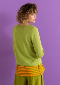 Tröja i ekologisk bomull/lyocell - kiwi