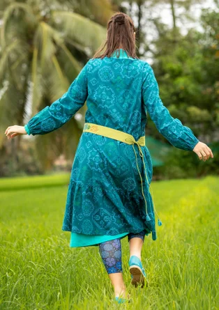 Mönstrade leggings "Cress" i lyocell/elastan - mörk indigo