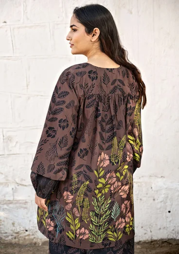 Vävd tunika "Tahiti" i ekologisk bomull - franskrost