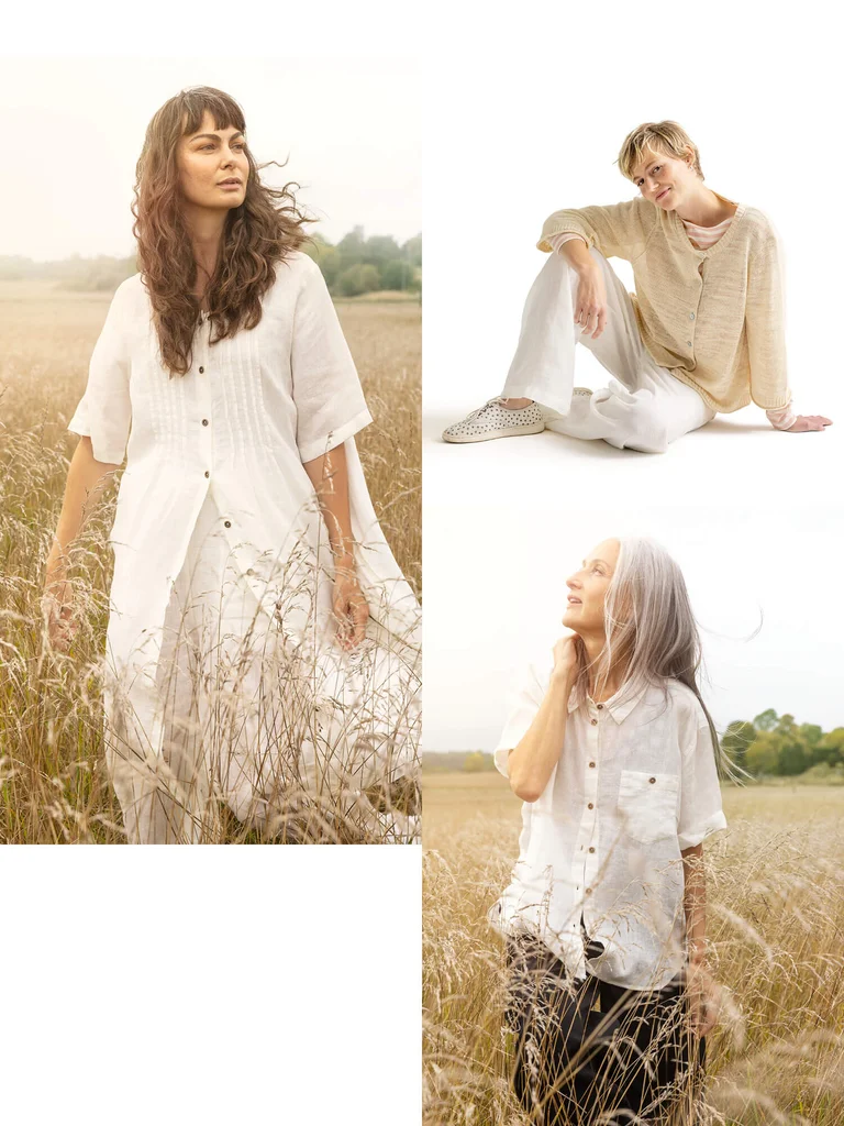 “Seraj” woven dress in linen
