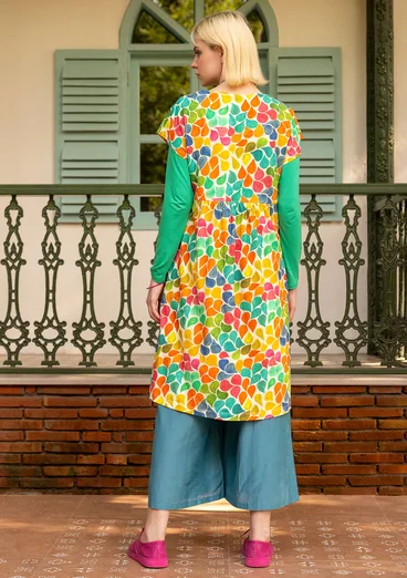 Trikåklänning "Cherie" i ekologisk bomull - flerfärgad