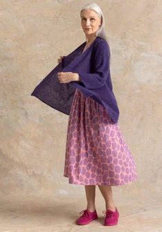 Omlottkofta i alpackamix - natthimmel/melange