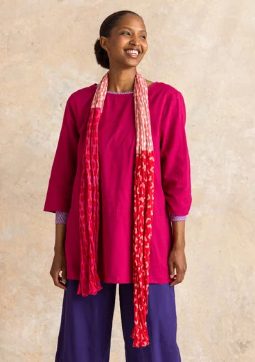 Sjal ”Sally” i ekologisk bomull - amaryllis