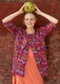 Blus "Ping" ekologisk bomull (rooibos S)