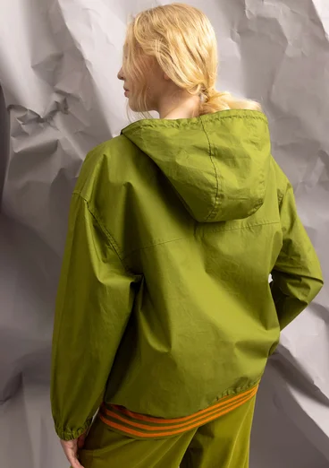 Vävd jacka i ekologisk bomull - björklöv