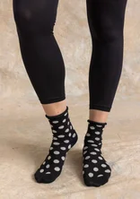 Strumpa ”Tindra” i ekologisk bomull.. - svart