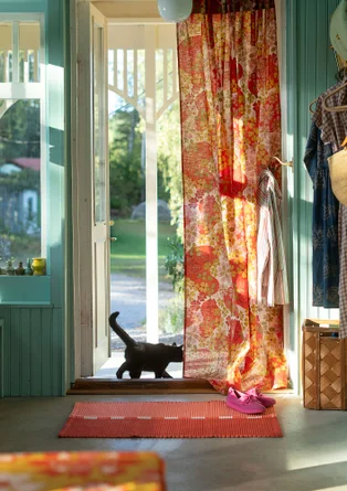 Matta "Meera" i ekologisk bomull - koppar