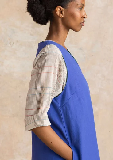 Vävd klänning ”Esme” i bomull/lin - lupin