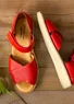 Sandal i nappa (klarröd 36)
