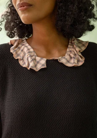 Vävd blus "Juliette" i viskos - ljus persika