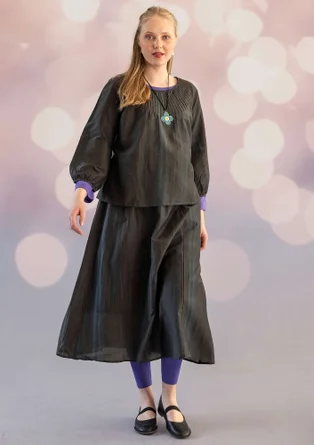 Blus "Melody" i ekologisk bomull/siden - agave