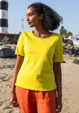 Top "Drop" i ekologisk bomull - dijon