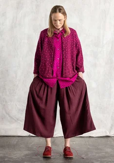 Kofta "Siv" i återvunnen/ekologisk bomull - rödkål