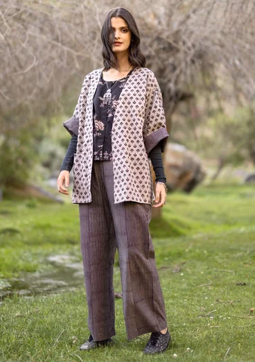 Vävd kimono ”Willow” i ekologisk bomull - kashish