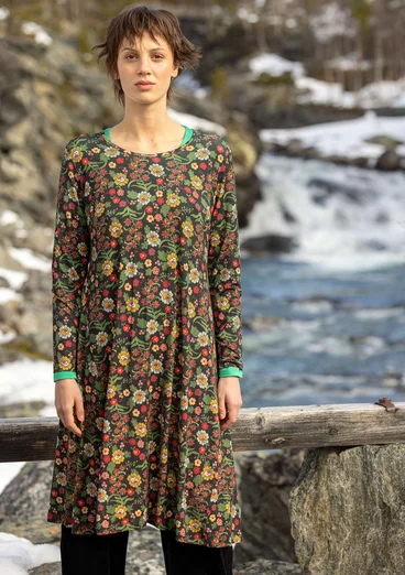 Trikåklänning "Rosebay" i lyocell/elastan - svart