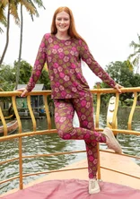 Mönstrade leggings "Cress" i lyocell/elastan - vindruva