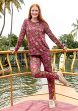 Mönstrade leggings "Cress" i lyocell/elastan - vindruva