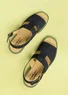 Sandal i nubuck (svart 42)