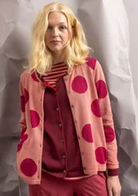 Kofta "Ina" i ekologisk bomull/lyocell - körsbärsblom