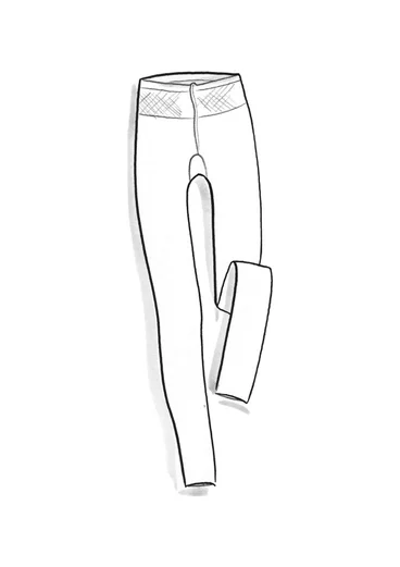Enfärgade leggings i återvunnen polyamid - ametist
