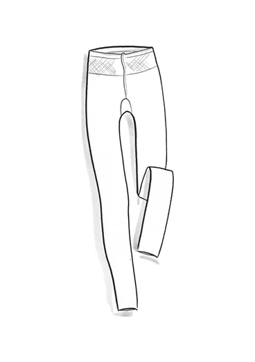 Enfärgade leggings i återvunnen polyamid - ametist