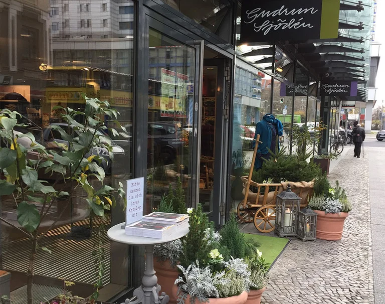Gudrun Sjödéns butik på Markgrafenstraße i Berlin.