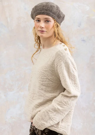 Fiskartröja "Peninsula" i lammull - ostron