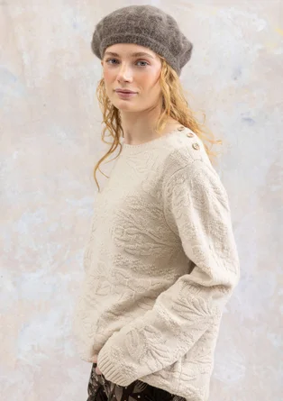 Fiskartröja "Peninsula" i lammull - ostron