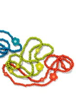 Halsband "Mira" i ben/återvunnet trä - chili