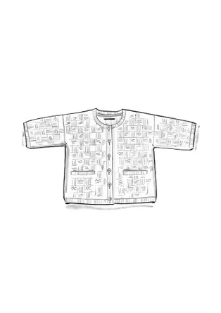 Kofta i ekologisk/återvunnen bomull - grönpeppar