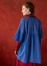 Artistblus "Sofia" i ekologisk bomull (blåvinge S)