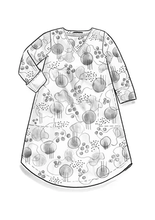 Vävd klänning "Fizz" i lin/modal - gnejs