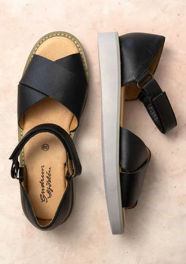 Sandal i nappa - svart