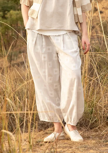 Vävd byxa "Cirrus" i ekologisk bomull. - oblekt