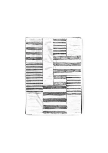 Matta "Suiheisen" i ekologisk bomull - sandjord