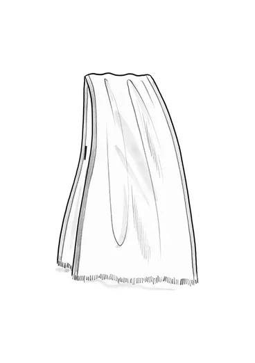 Satängvävd sjal i ull - grå