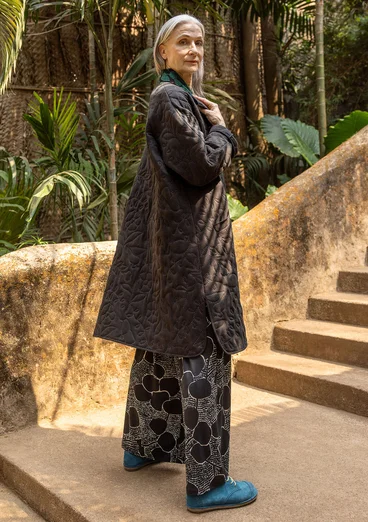 Trikåjacka "Galapagos" i ekologisk bomull - svart