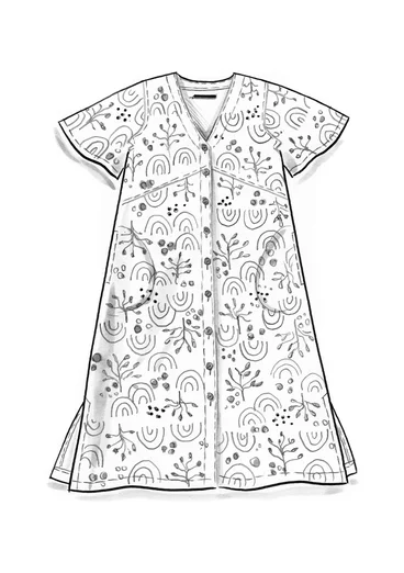 Vävd klänning "Pearl" i viskos/lin - lupin