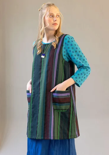 Vävd västklänning "Ketchi" i ull/bomull - svart