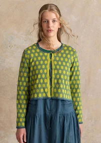 Kofta ”Vendela” i ekologisk/återvunnen bomull - rosmarin