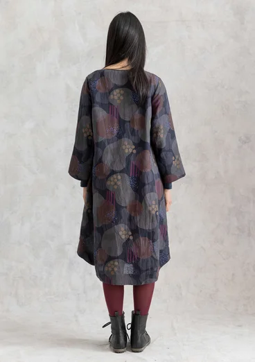 Vävd klänning "Fizz" i lin/modal - svart