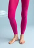 Enfärgade leggings i återvunnen polyamid (rosa begonia S/M)