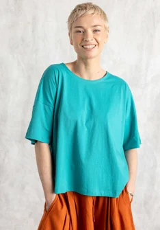 T-shirt i ekologisk bomull - orientgrön