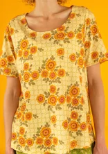 Trikå top "Rema" i ekologisk bomull - solstråle