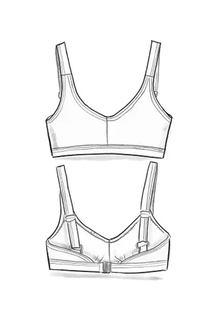 Bikini-BH "Pacific" i återvunnen polyamid/elastan - svart
