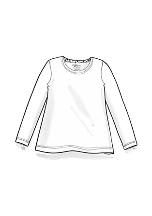 Trikåtop "Tina" i lyocell/elastan - lavaröd